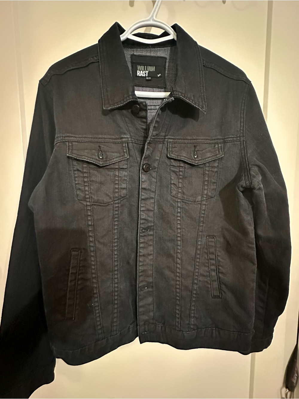 William Rast Men's Black Denim Jacket